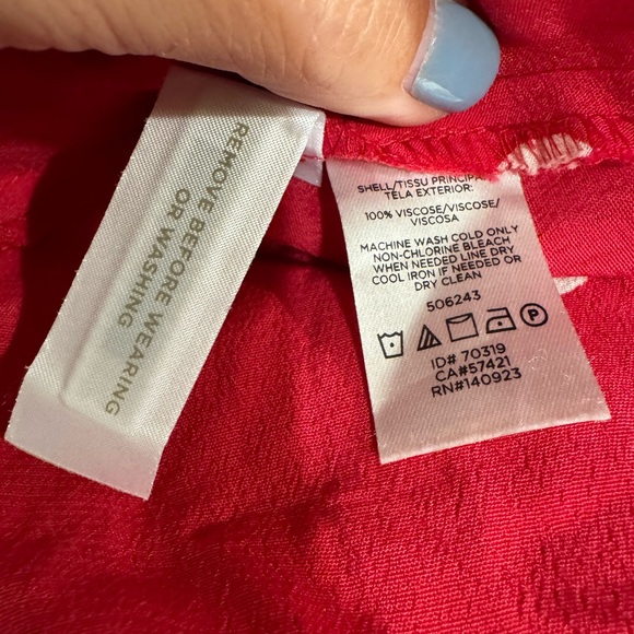 NWT Loft Pink Polka Dot wrap Skirt 10P - Picture 9 of 10